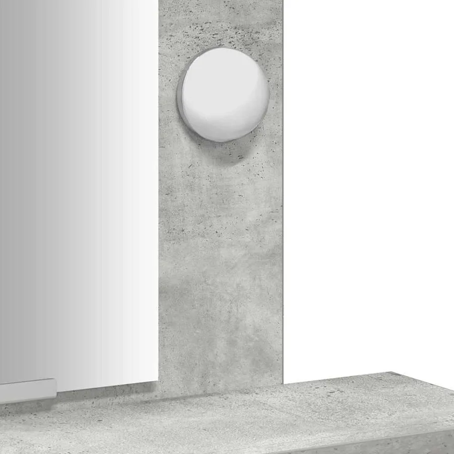 Table de Toilette Gris 50 x 41 x 140 cm Bois d'ingénierie - 9