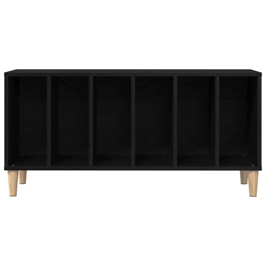 Meuble à vinyles Chêne noir 100 x 38 x 48 cm Bois d'ingénierie - 6