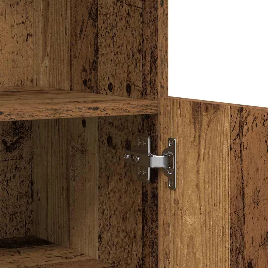 Buffet LED Marron 60 x 37 x 100 cm Bois d'ingénierie - 11