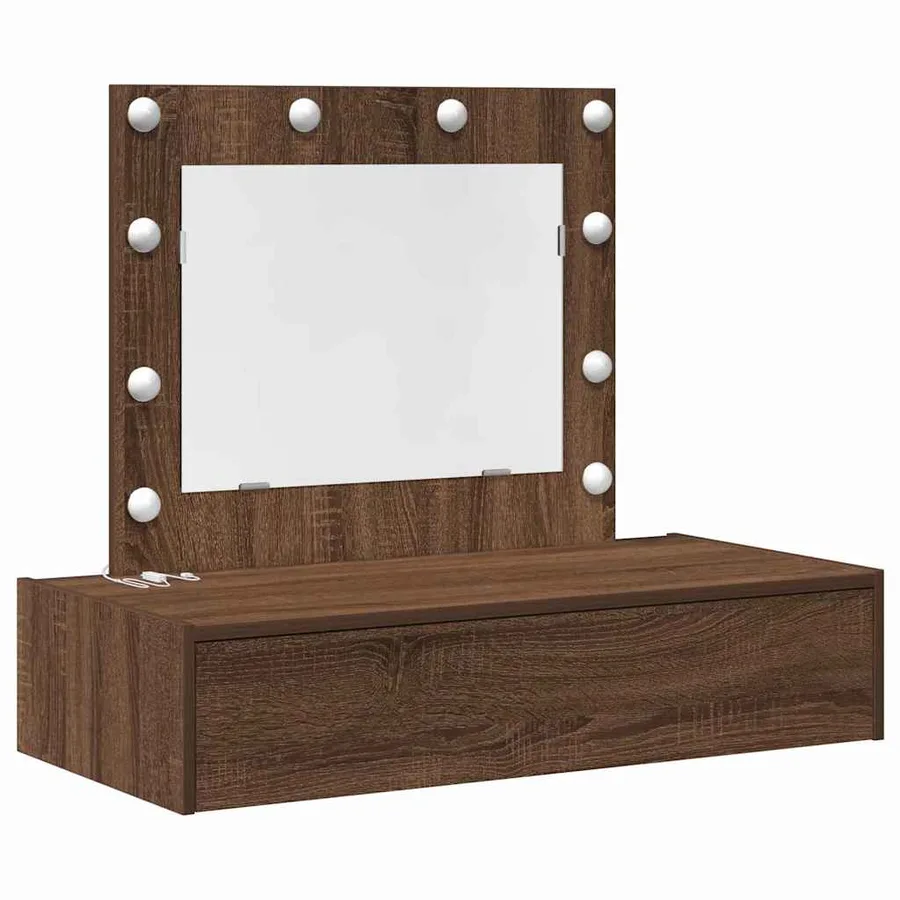 Table de Toilette Marron 83 x 40 x 70 cm Bois d'ingénierie - 2
