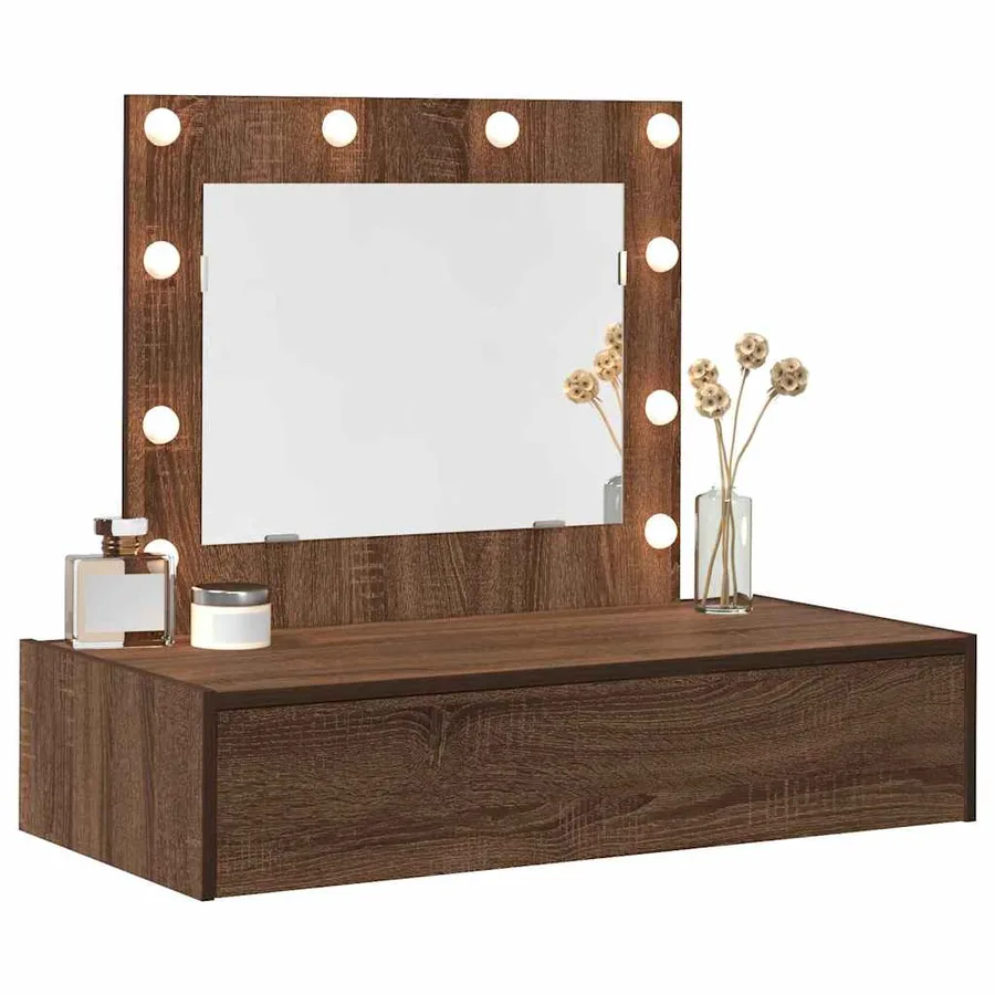 Table de Toilette Marron 83 x 40 x 70 cm Bois d'ingénierie - 3