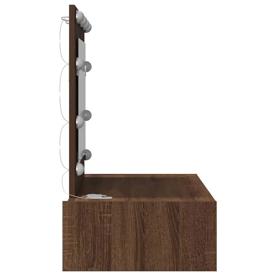 Table de Toilette Marron 83 x 40 x 70 cm Bois d'ingénierie - 6