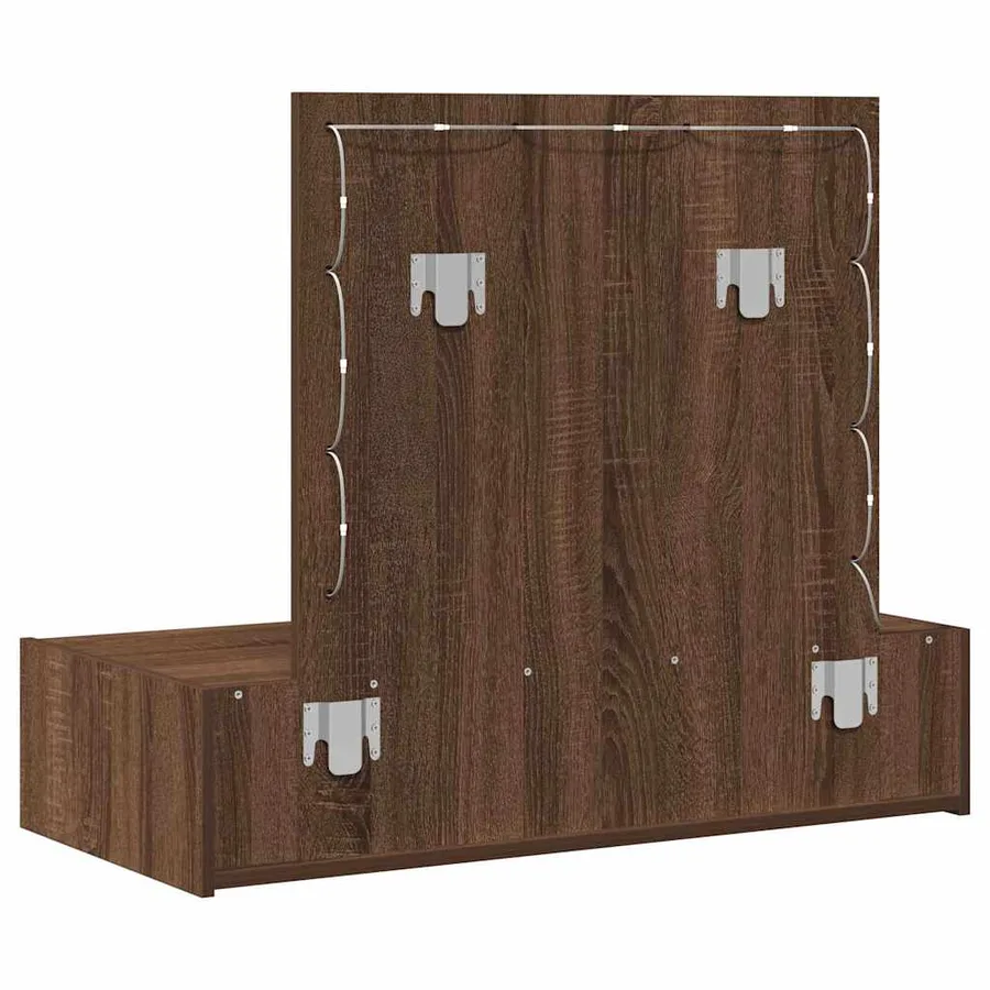 Table de Toilette Marron 83 x 40 x 70 cm Bois d'ingénierie - 7