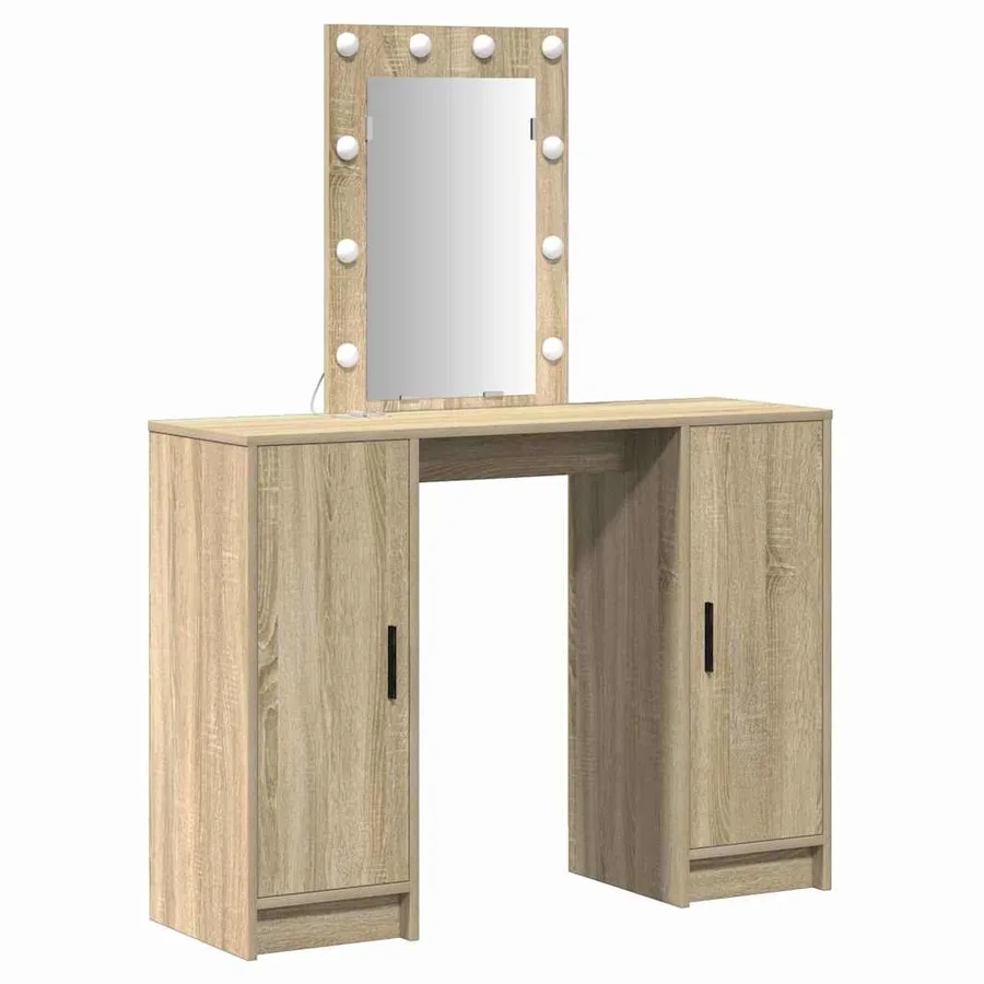 Table de Toilette Marron 102 x 33 x 135 cm Bois d'ingénierie - 2