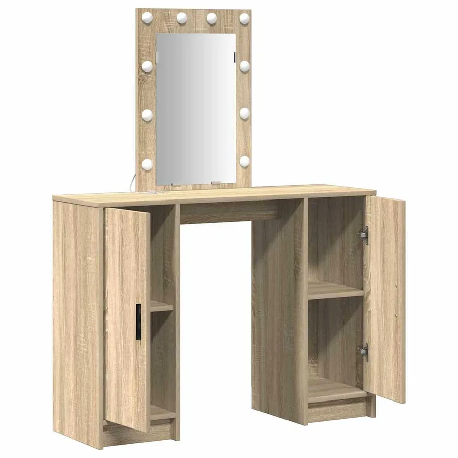 Table de Toilette Marron 102 x 33 x 135 cm Bois d'ingénierie - 4