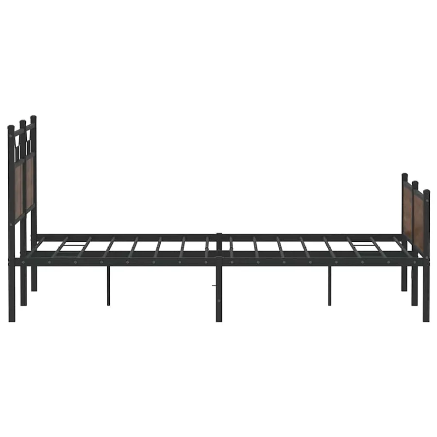 Cadre de lit sans matelas chêne marron 140x190 cm - 7
