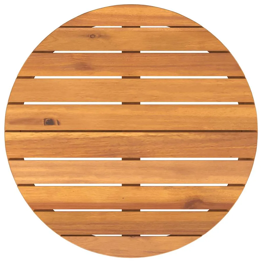 Ensemble de salle à manger de jardin 3 pcs en bois massif d'acacia - 7
