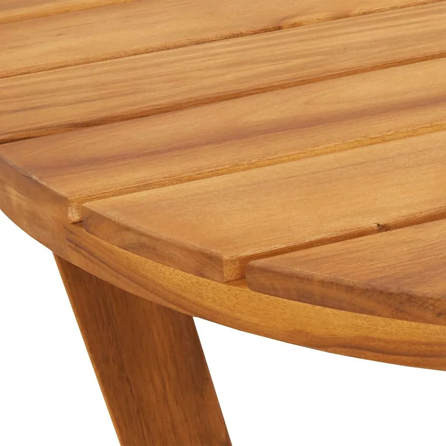 Ensemble de salle à manger de jardin 3 pcs en bois massif d'acacia - 9