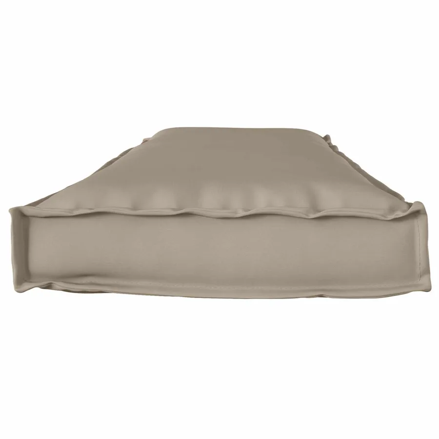 Coussin Taupe 140 x 40 x 8 cm Tissu Oxford - 5