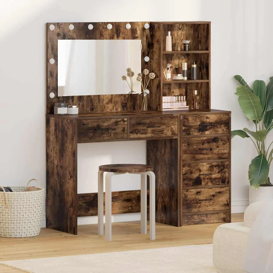 Table de Toilette Marron 78.5 x 41 x 135 cm Bois d'ingénierie