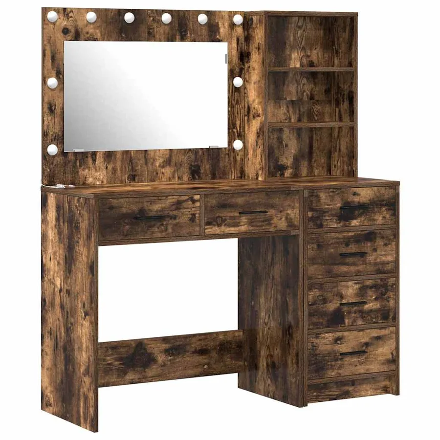 Table de Toilette Marron 78.5 x 41 x 135 cm Bois d'ingénierie - 2