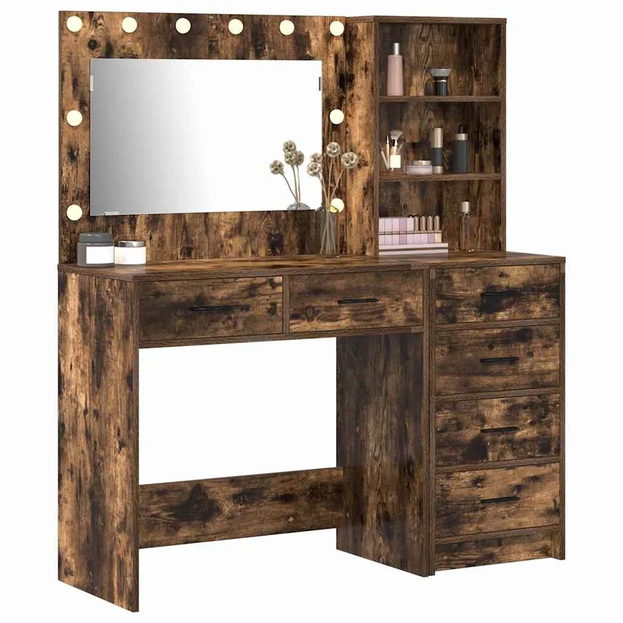 Table de Toilette Marron 78.5 x 41 x 135 cm Bois d'ingénierie - 3