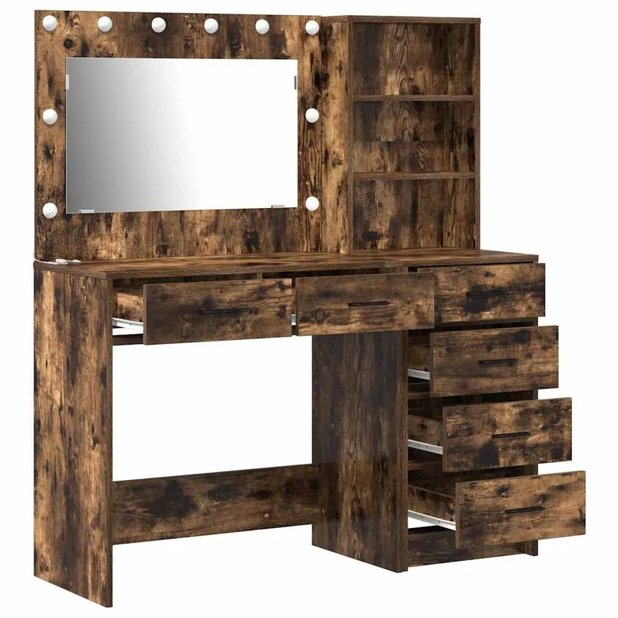 Table de Toilette Marron 78.5 x 41 x 135 cm Bois d'ingénierie - 7
