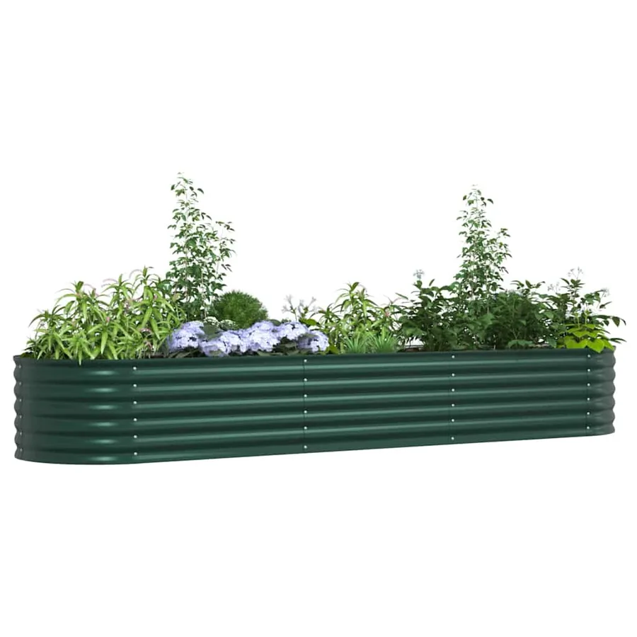 Lit surélevé Vert 320 x 80 x 44 cm Acier - 3