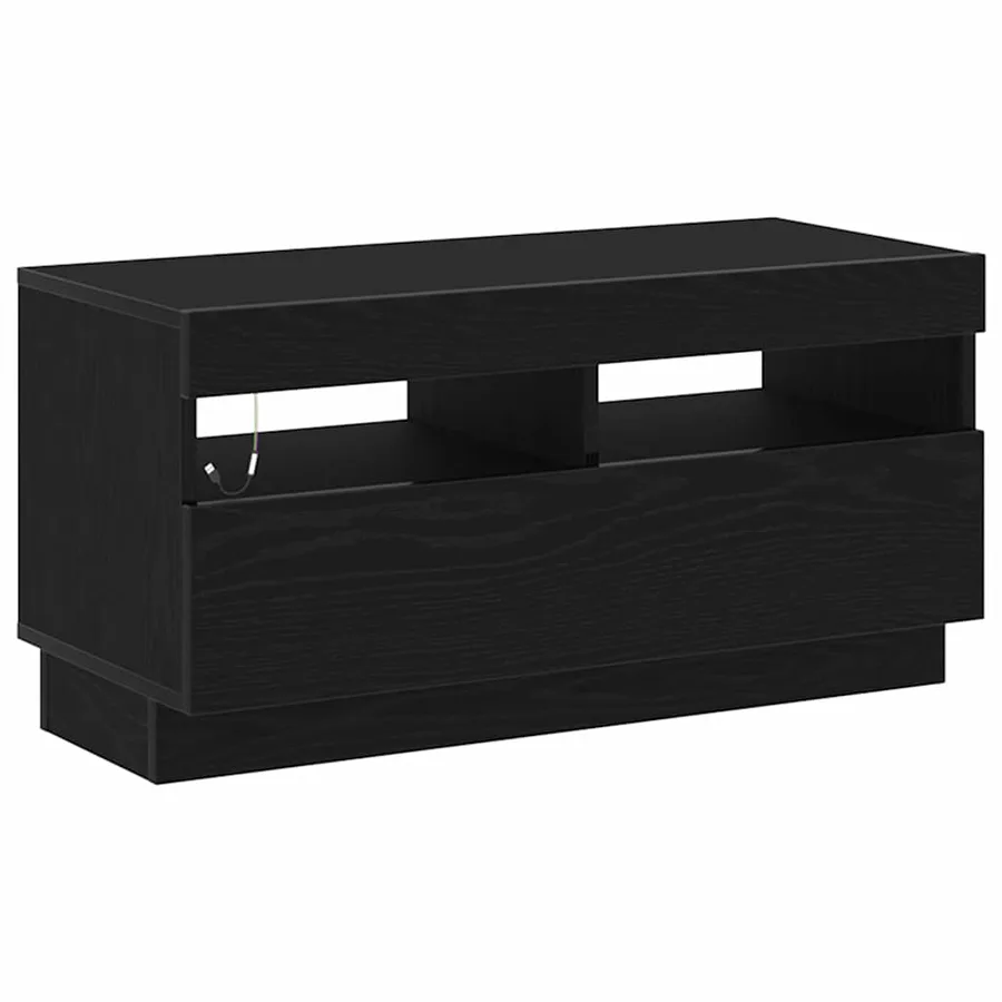 Meuble TV Chêne noir 80 x 35 x 40 cm Bois d'ingénierie - 4