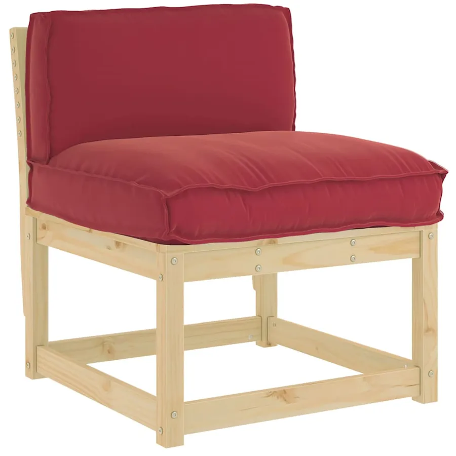 Coussin Bordeaux 80 x 40 x 12 cm Tissu Oxford - 2