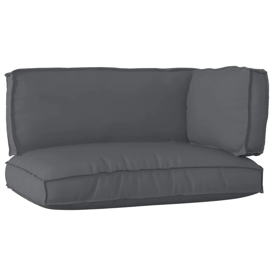 Set de coussins de palette 3 pcs Anthracite Tissu Oxford