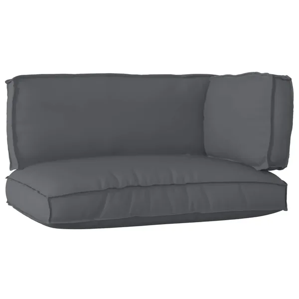 Set de coussins de palette 3 pcs Anthracite Tissu Oxford