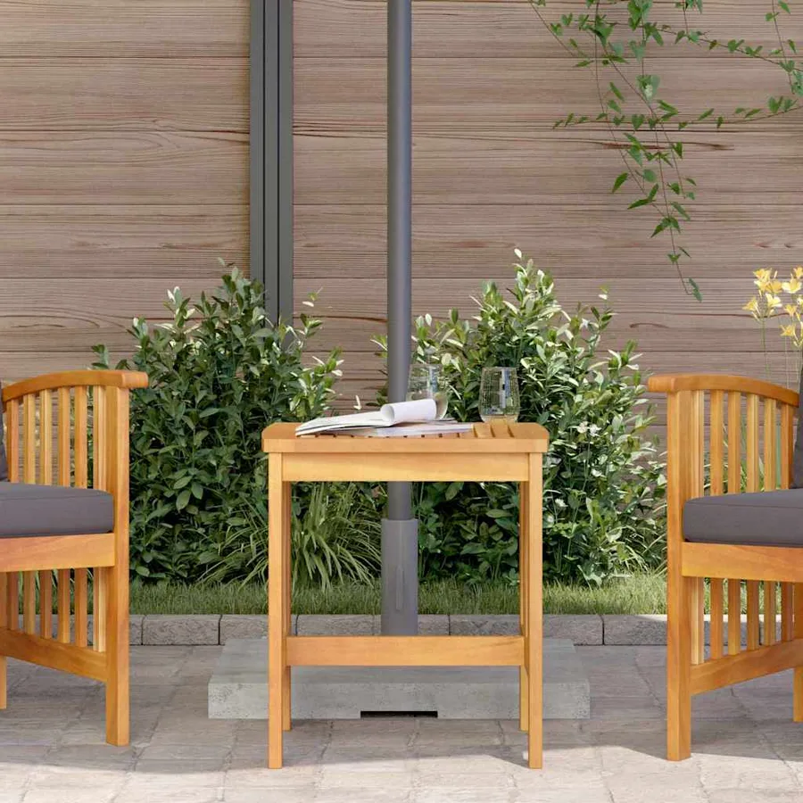 Table d'appoint Huile Naturelle Bois d'Acacia Massif - 4