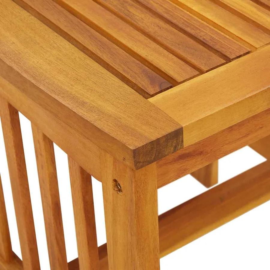Table d'appoint Huile Naturelle Bois d'Acacia Massif - 9