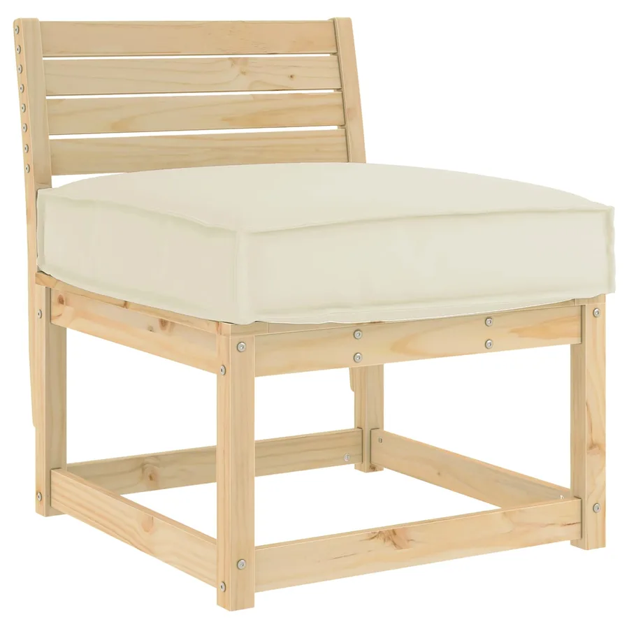 Coussin Crème 60 x 60 x 12 cm Tissu Oxford - 2