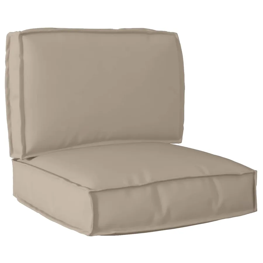 Set de coussins de palette 2 pcs Taupe Tissu Oxford - 2