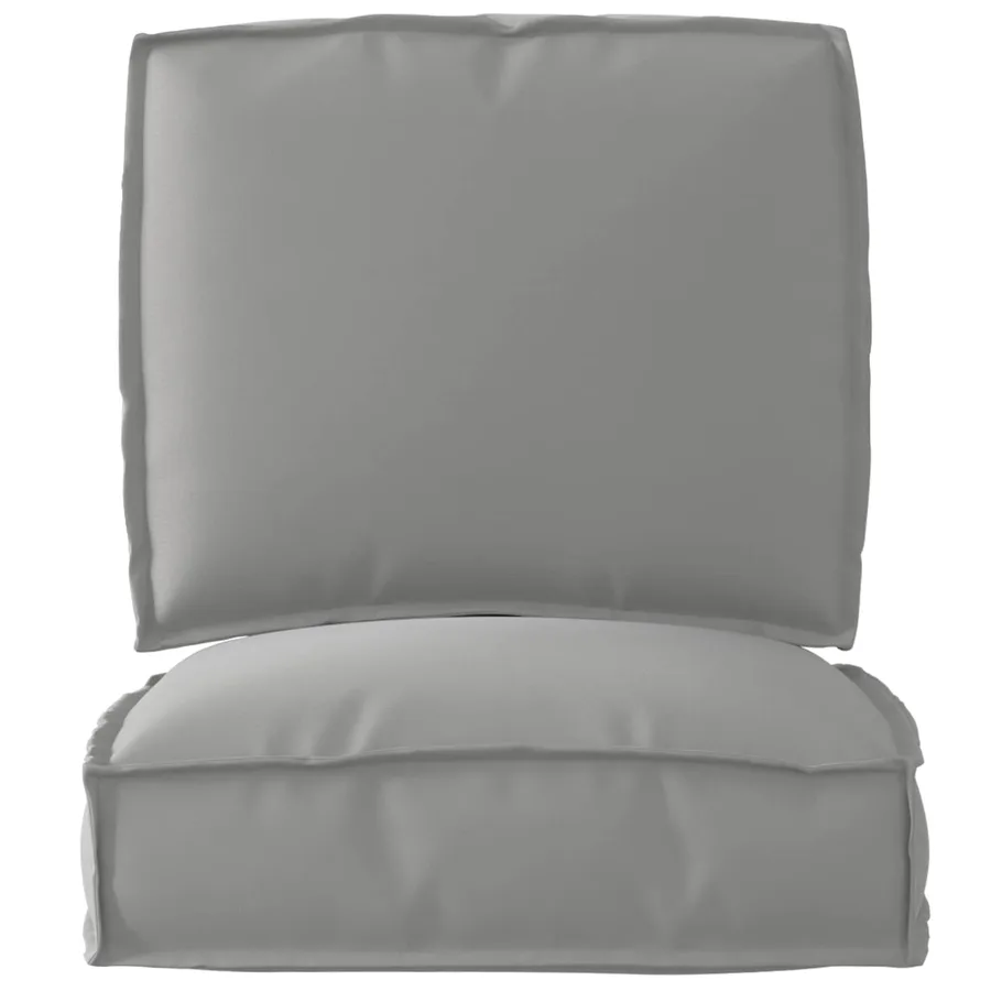 Set de coussins de palette 2 pcs Gris 50 x 50 x 12 cm - 2