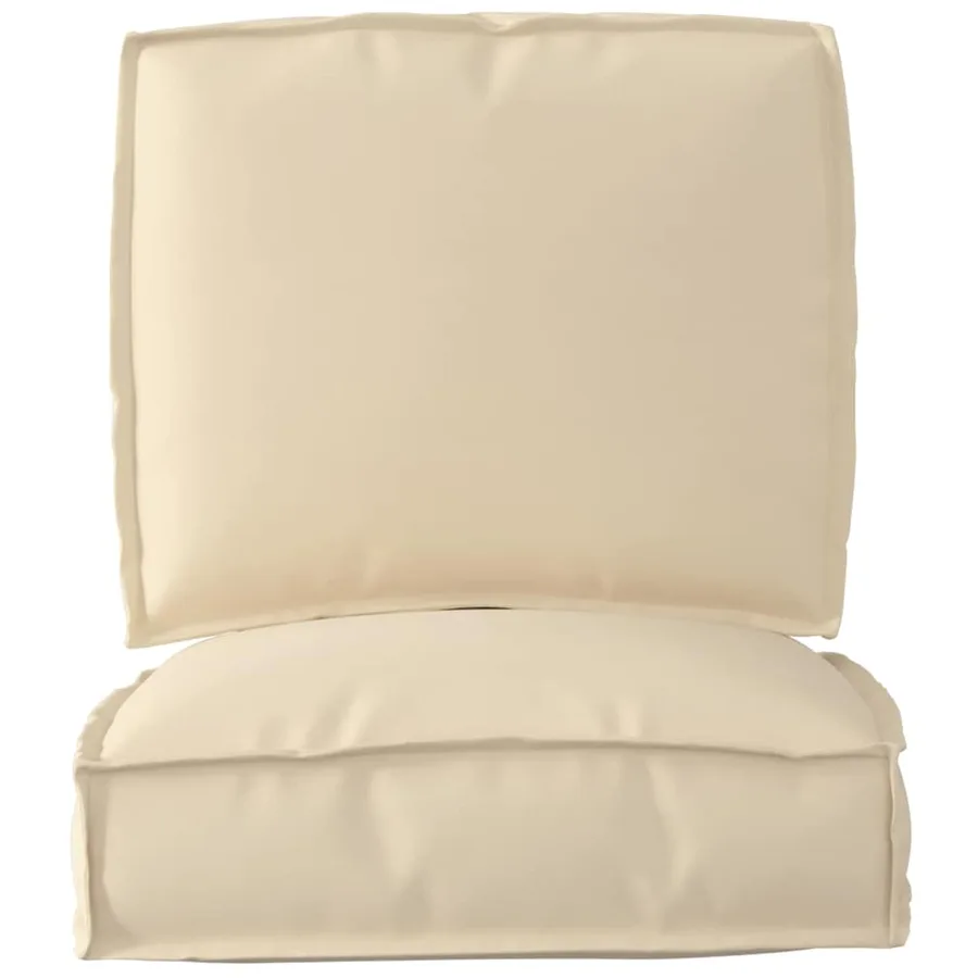 Set de coussins de palette 2 pcs Beige Tissu Oxford - 5