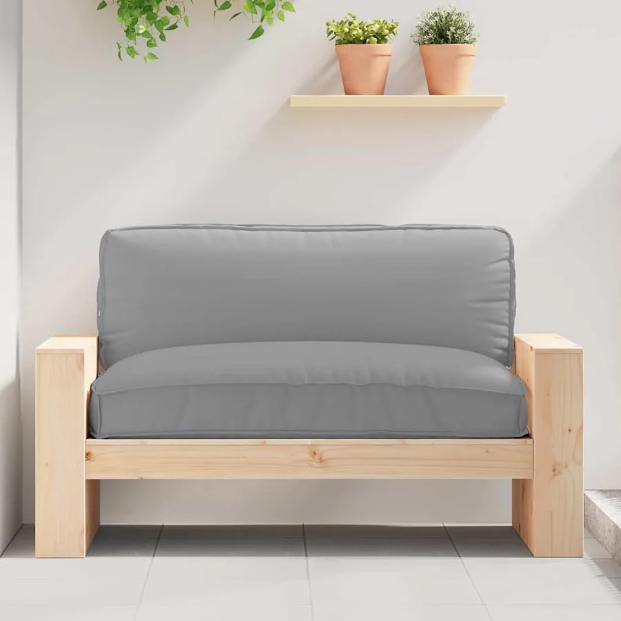 Coussin Gris 120 x 80 x 12 cm Tissu Oxford