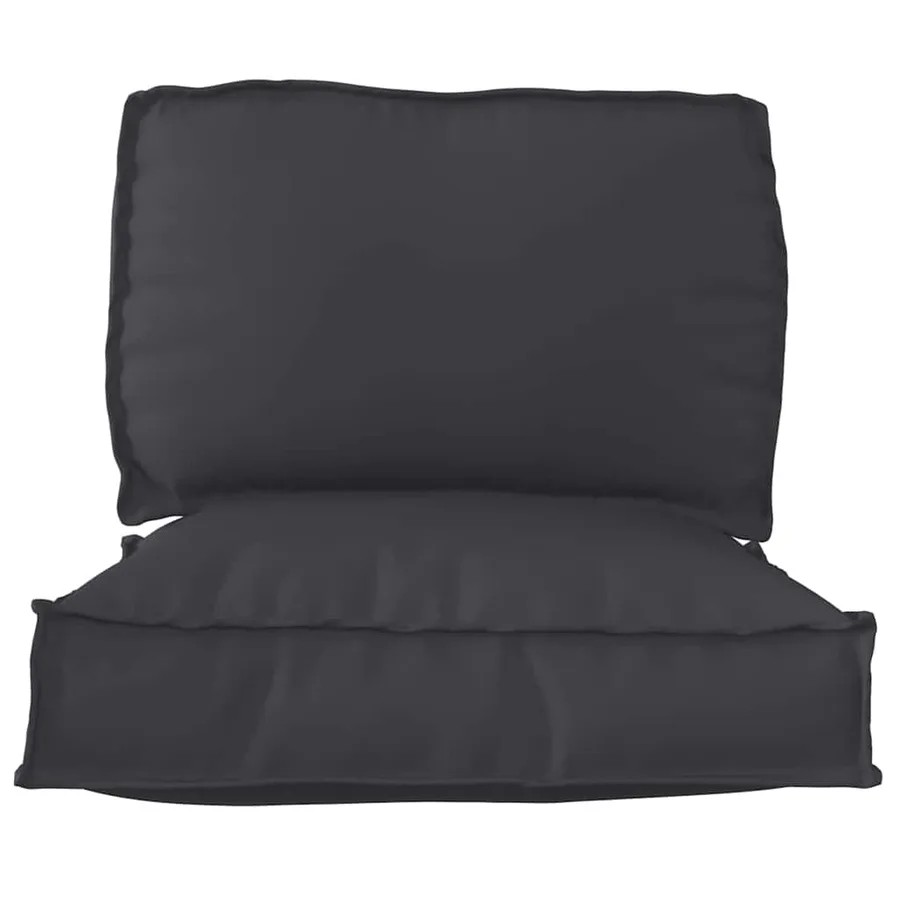 Set de coussins de palette 2 pcs Noir Tissu Oxford - 4