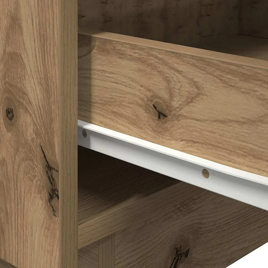 Cabinet de chevet Chêne artisanal 45 x 40 x 55 cm - 9