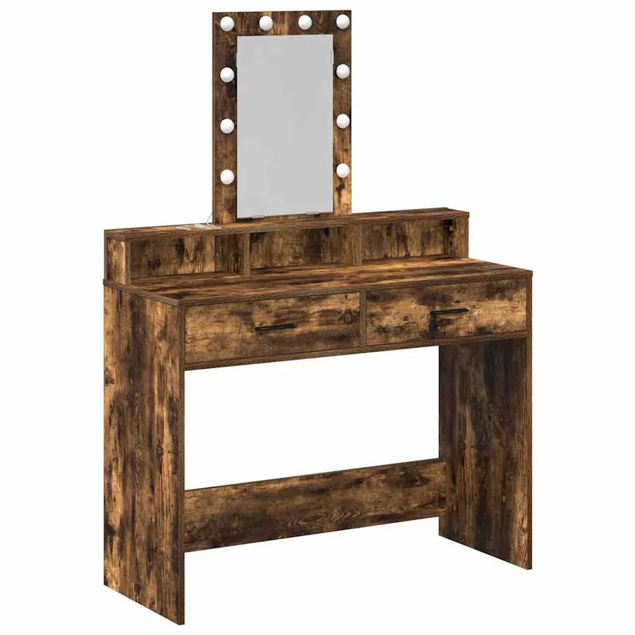 Table de Toilette Marron 100 x 41 x 140 cm Bois d'ingénierie - 2