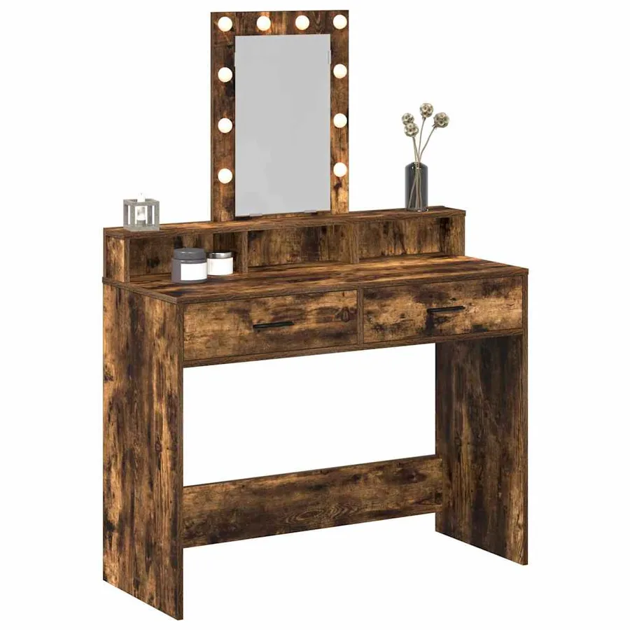 Table de Toilette Marron 100 x 41 x 140 cm Bois d'ingénierie - 3