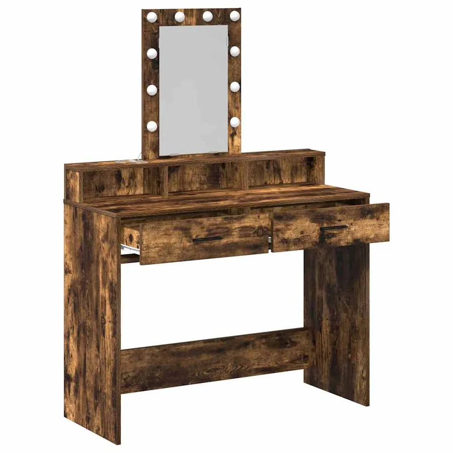 Table de Toilette Marron 100 x 41 x 140 cm Bois d'ingénierie - 4