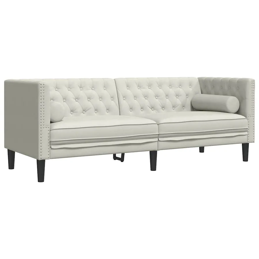 Ensemble de canapé Chesterfield et traversins 2pcs velours - 5