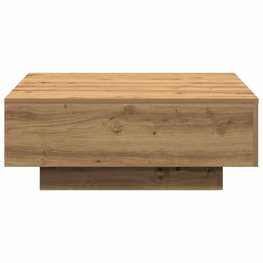 Table basse Chêne artisanal 80 x 80 x 31 cm - 6