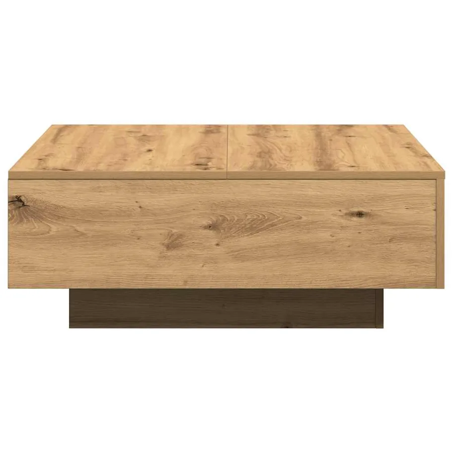 Table basse Chêne artisanal 80 x 80 x 31 cm - 7