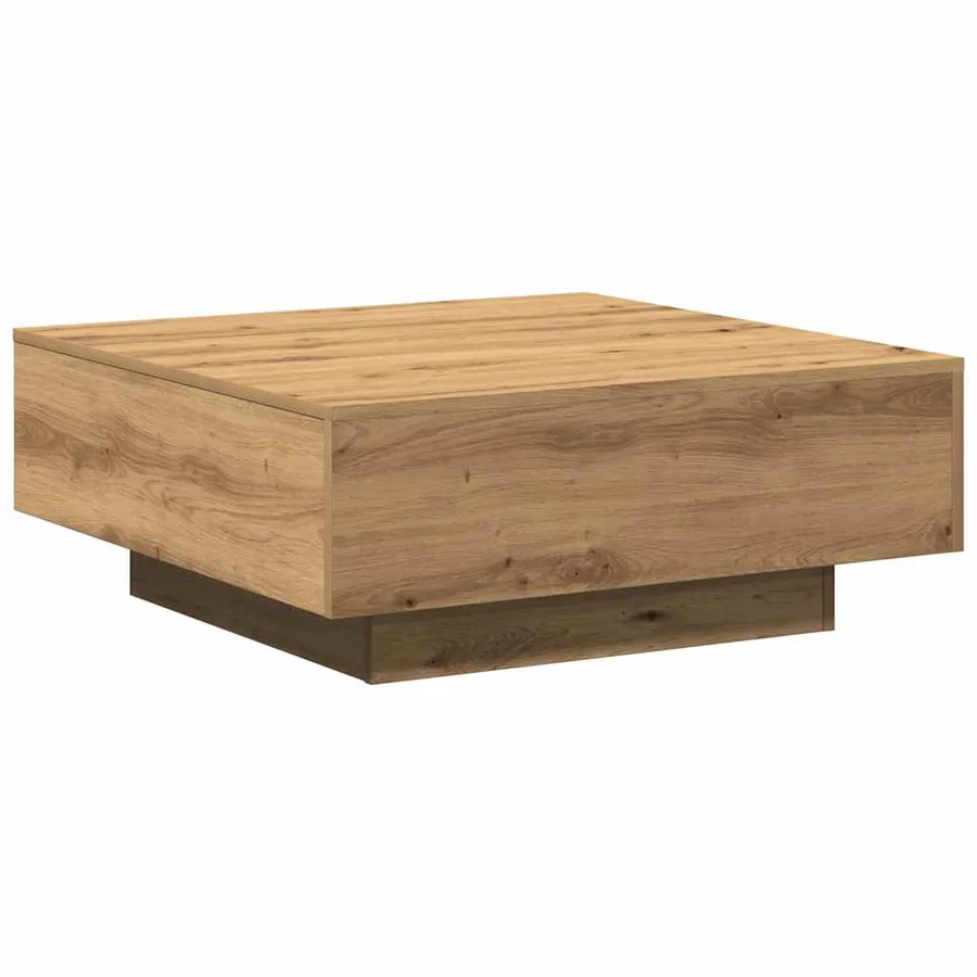Table basse Chêne artisanal 80 x 80 x 31 cm - 9