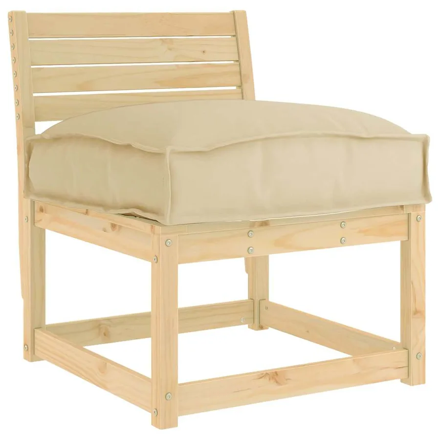 Coussin Beige 60 x 40 x 8 cm Tissu Oxford - 2