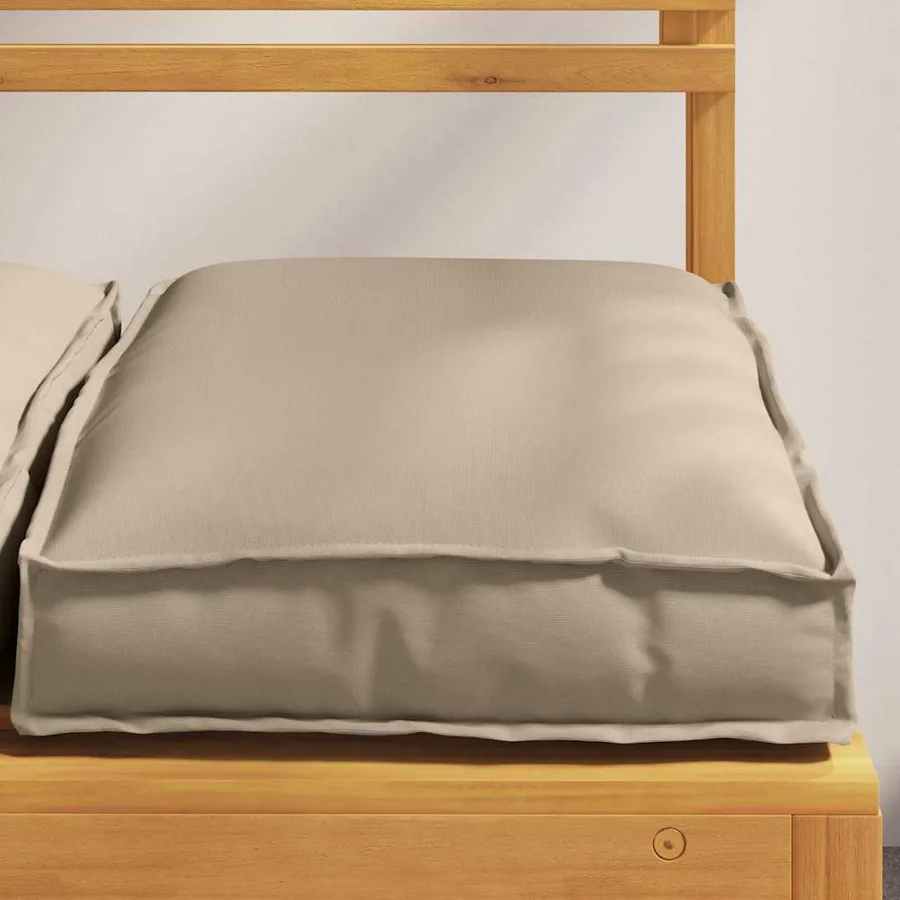 Coussin 2 pcs Taupe 40 x 40 x 8 cm Tissu Oxford - 4