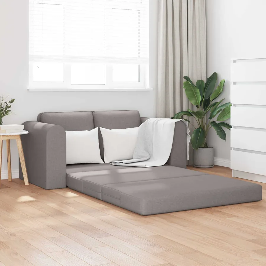 Canapé-Lit 60cm Taupe tissu