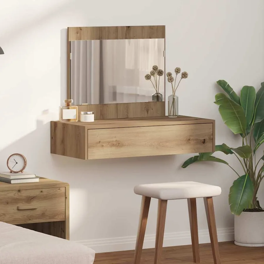 Table de Toilette Marron 83 x 40 x 70 cm Bois d'ingénierie