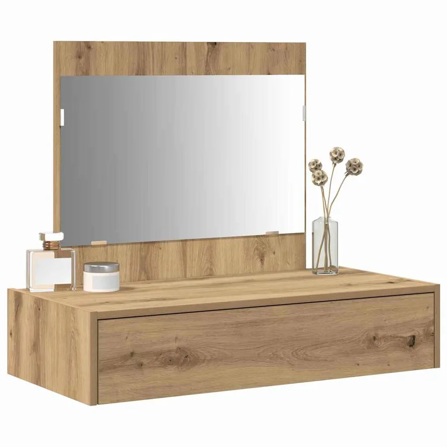 Table de Toilette Marron 83 x 40 x 70 cm Bois d'ingénierie - 3