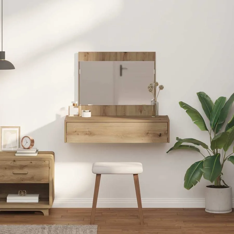 Table de Toilette Marron 83 x 40 x 70 cm Bois d'ingénierie - 4
