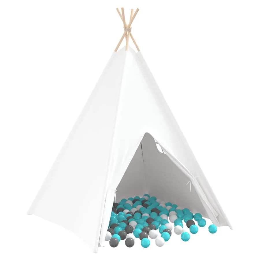 Tente tipi Blanc 120 x 120 x 150 cm Tissu et plastique - 2