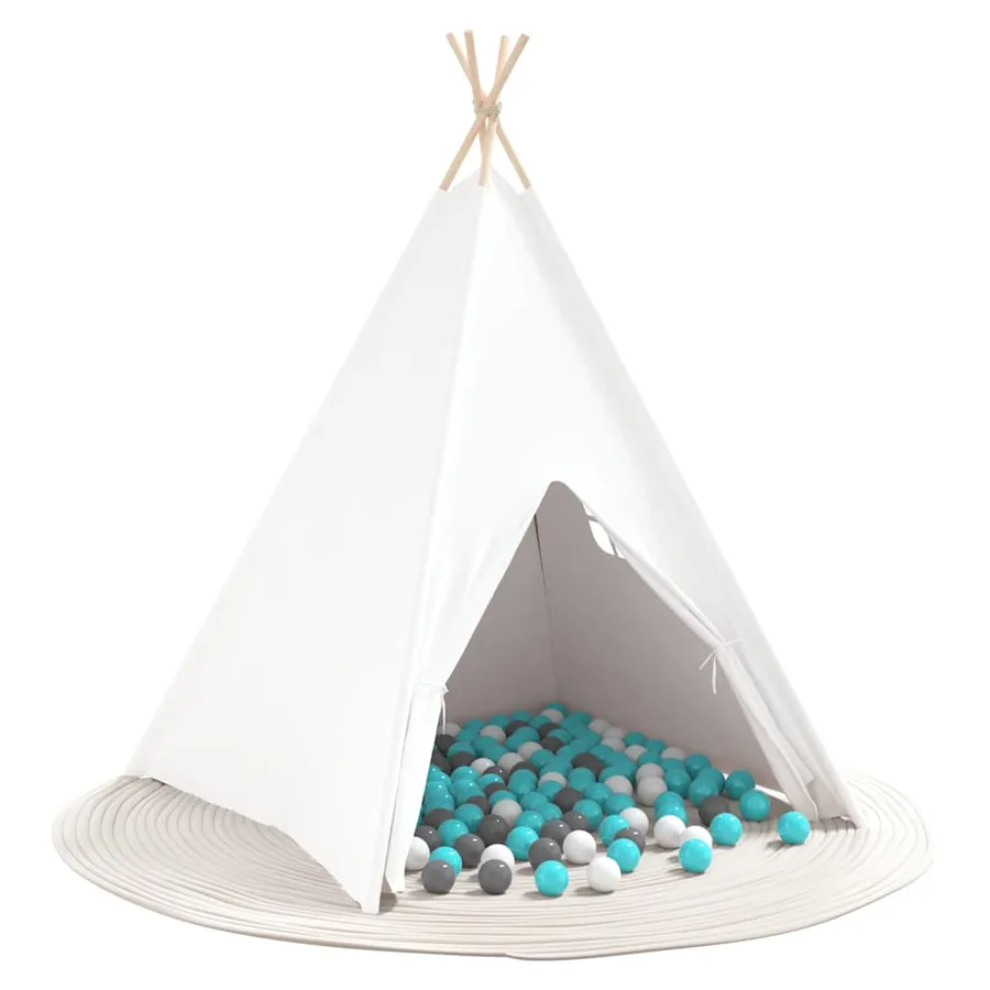 Tente tipi Blanc 120 x 120 x 150 cm Tissu et plastique - 3