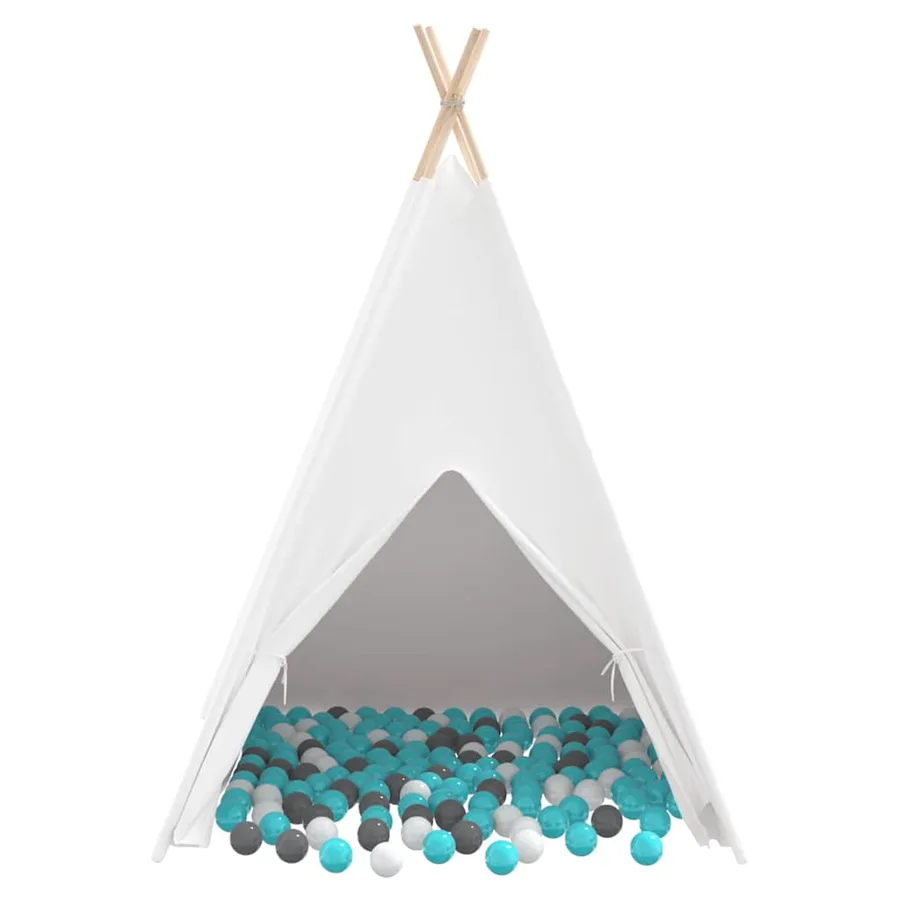 Tente tipi Blanc 120 x 120 x 150 cm Tissu et plastique - 6