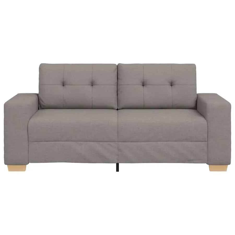 Canapé deux places taupe 180x77x82 cm en tissu - 4