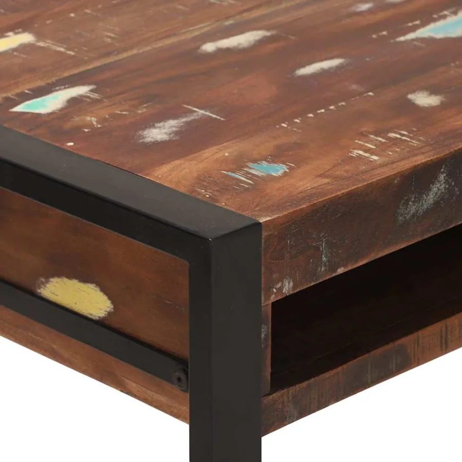 Table de Toilette Multicolore Bois massif de récupération - 10