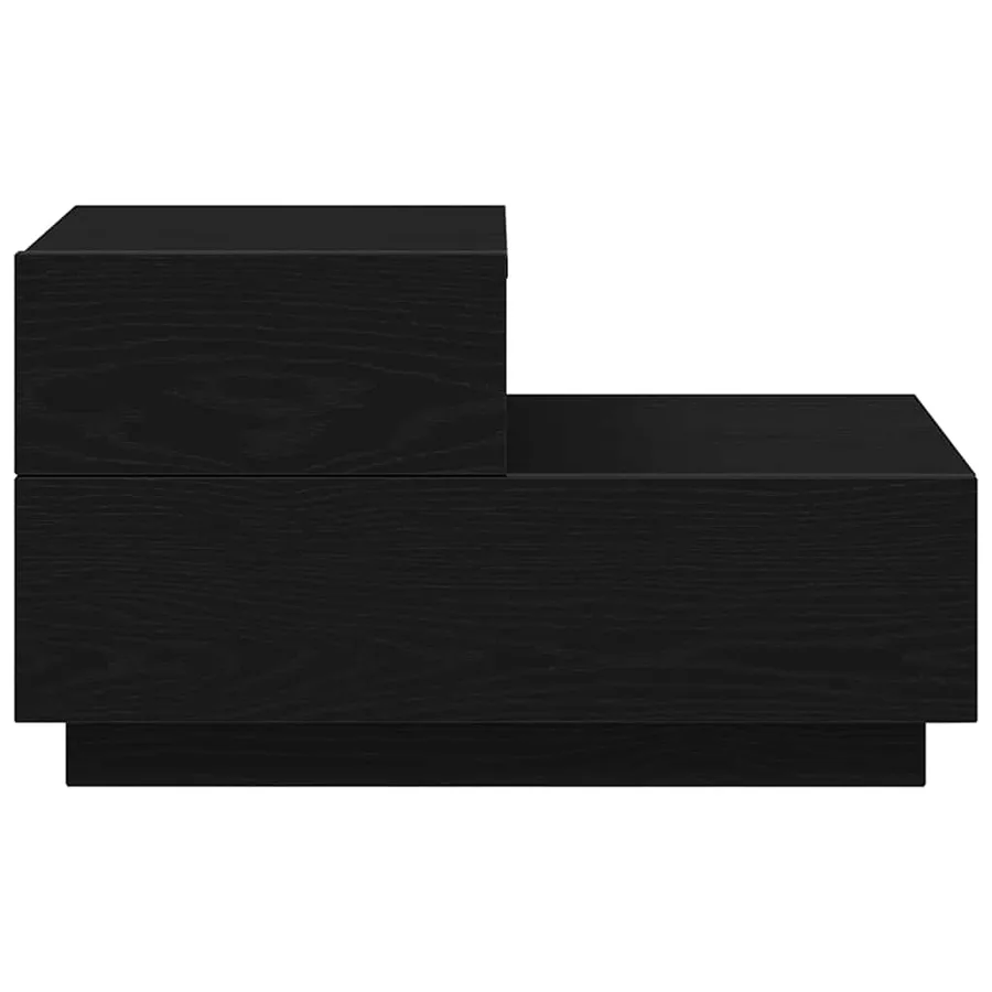 Cabinet de chevet avec tiroir Chêne noir 70 x 36 x 40,5 cm - 7